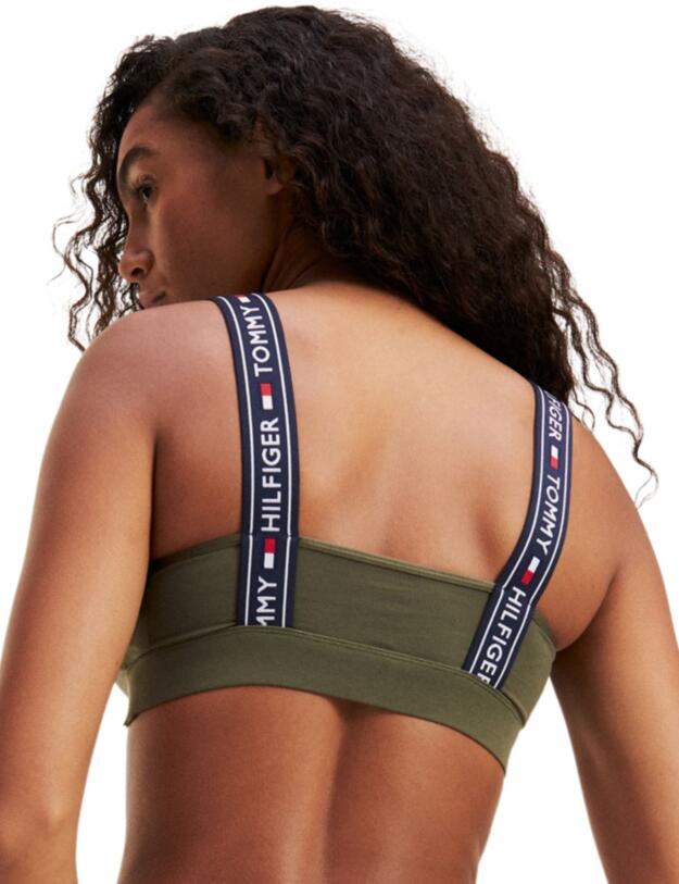 Tommy Hilfiger Square Neck Bralette Olive Night