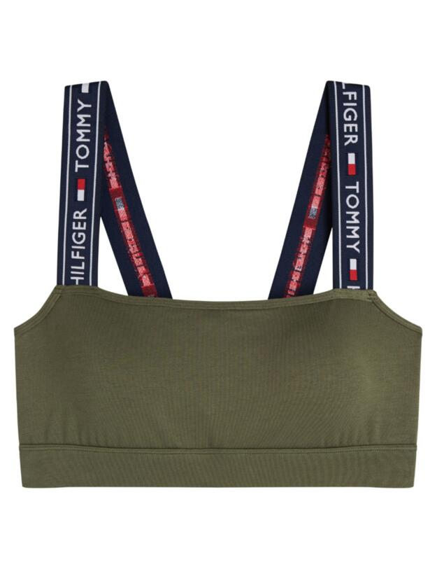 Tommy Hilfiger Square Neck Bralette Olive Night