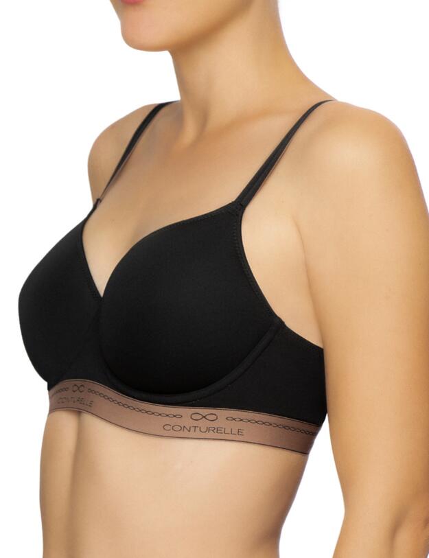 Conturelle by Felina Idealist Wired Spacer Bra in Black