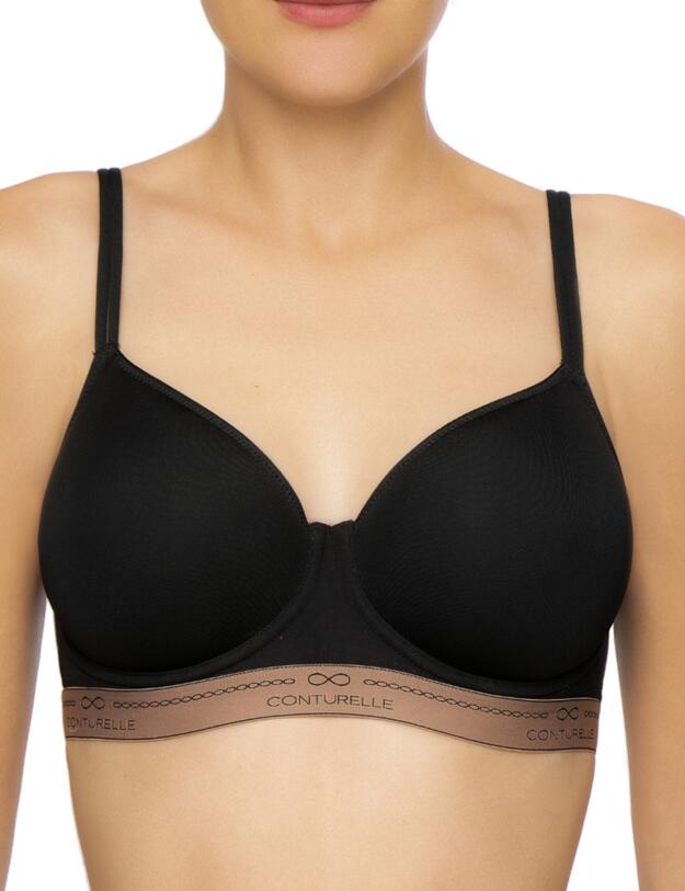 Conturelle by Felina Idealist Wired Spacer Bra in Black