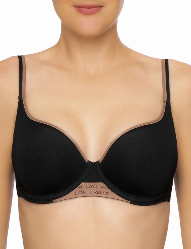 Conturelle by Felina Idealist Wired Spacer Bra in Black