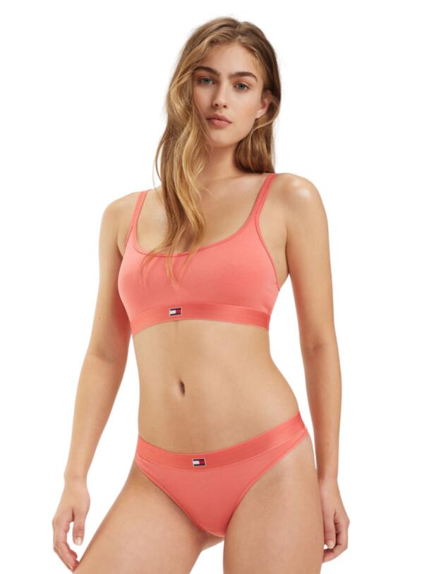 Tommy Hilfiger Flag Band Bralette Bra Rose Of Sharon 