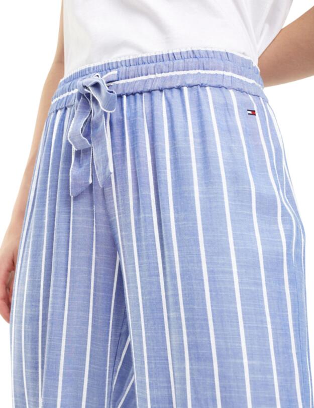 Tommy Hilfiger Woven Varsity Striped Pants Grey Dawn 