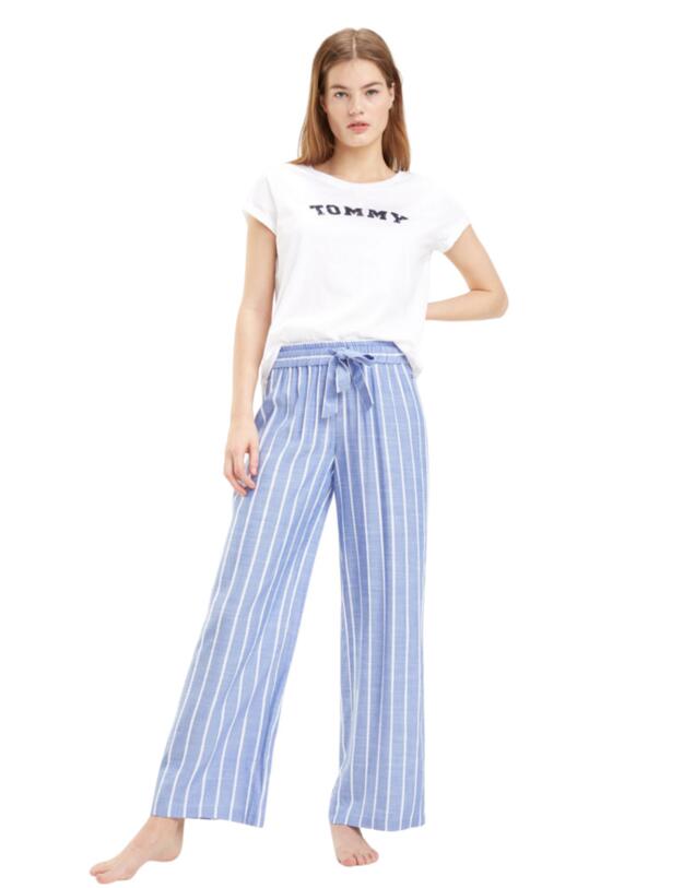 Tommy Hilfiger Woven Varsity Striped Pants Grey Dawn 