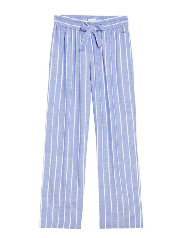 Tommy Hilfiger Woven Varsity Striped Pants Grey Dawn 