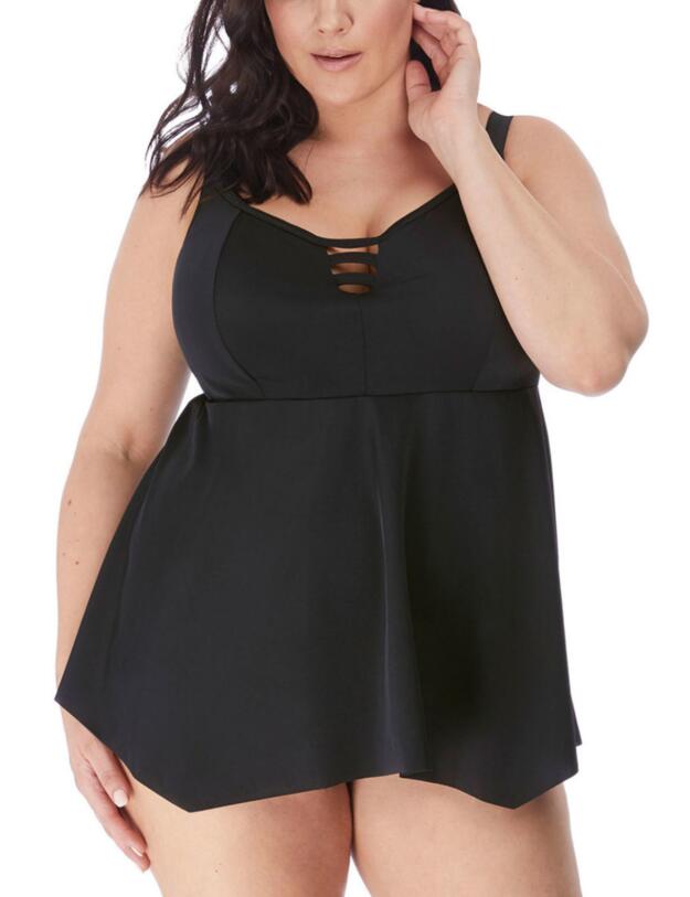 Elomi Magnetic A-Line Tankini Top Black 