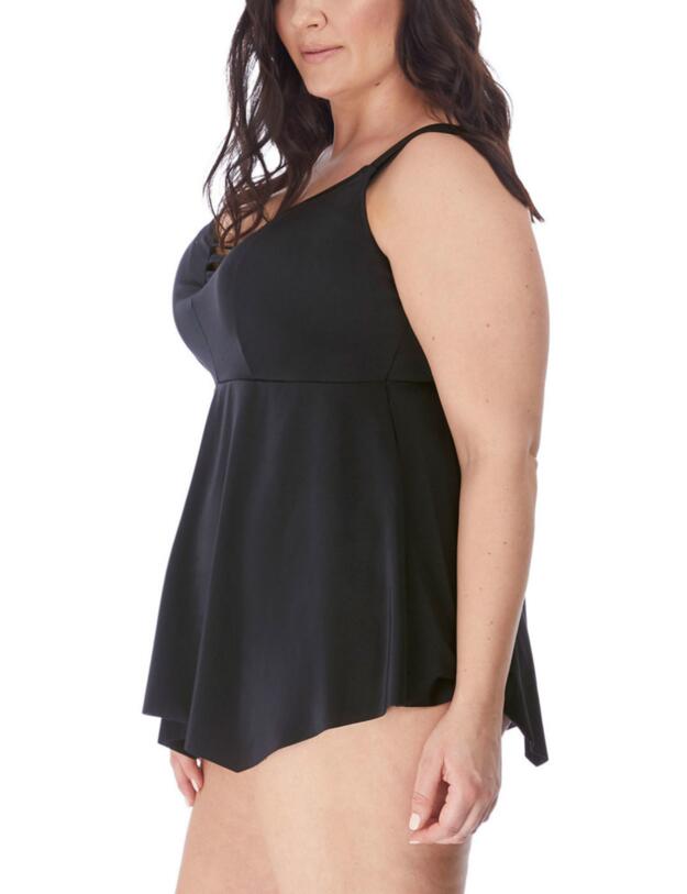 Elomi Magnetic A-Line Tankini Top Black 