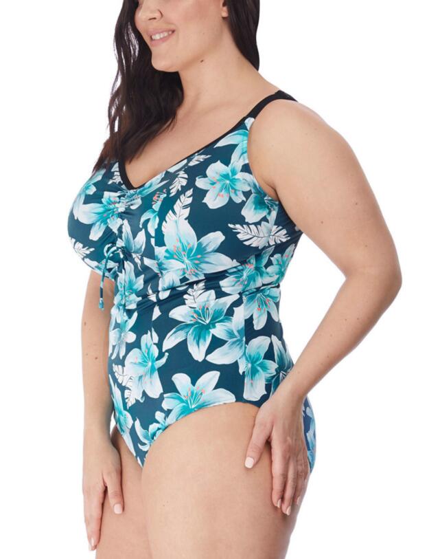 Elomi Island Lily Moulded Swimsuit Petrol 