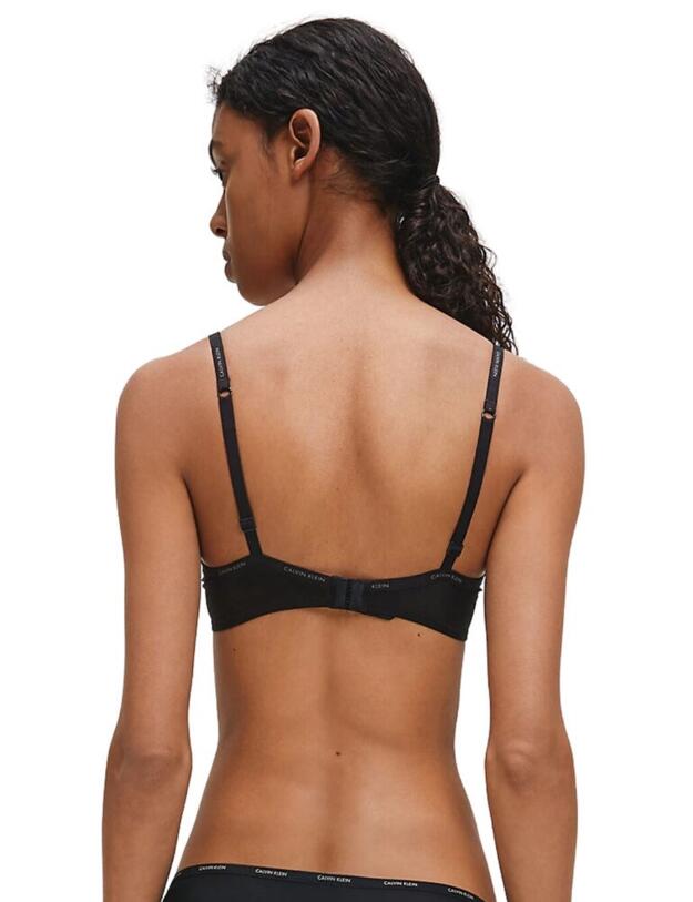 Calvin Klein Sheer Marquisette T-Shirt Bra Black 