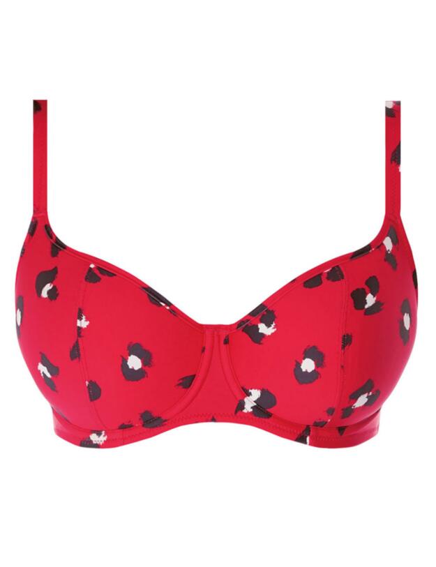Freya Wildcat  Sweetheart Padded Bikini Top Red