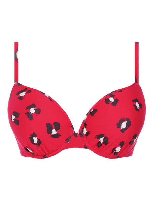 Freya Wildcat Moulded Bikini Top Red
