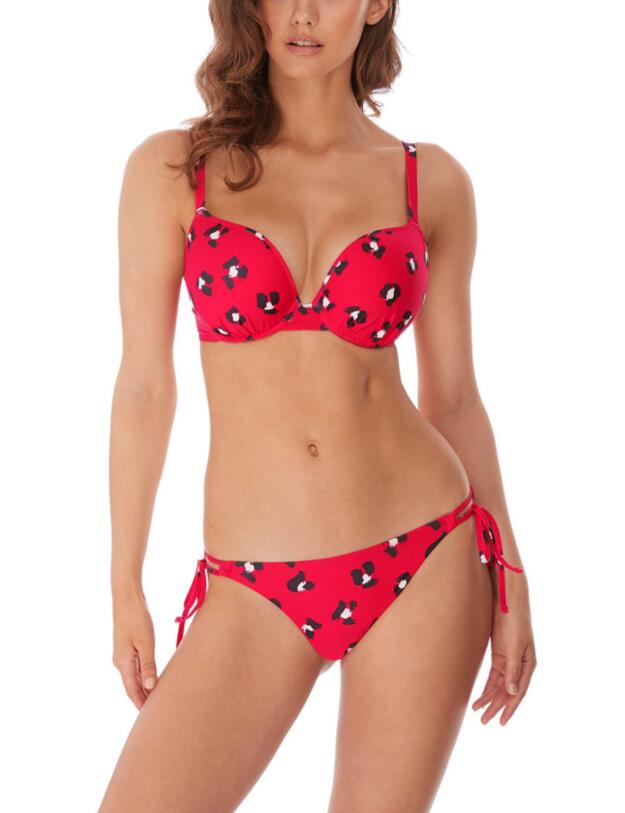 Freya Wildcat Moulded Bikini Top Red