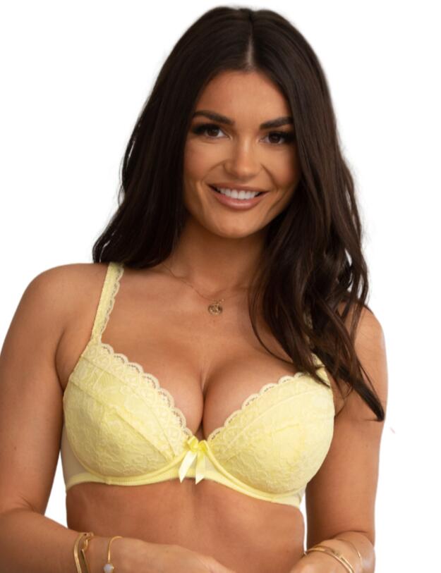 Pour Moi Rebel Padded Plunge Bra Lemon