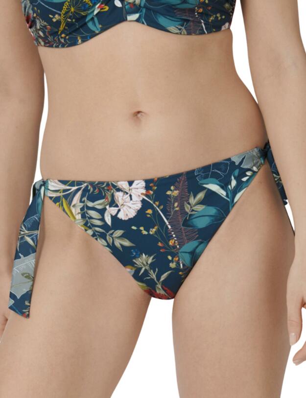 Triumph Botanical Leaf Tai Brief Blue- Dark Combination 