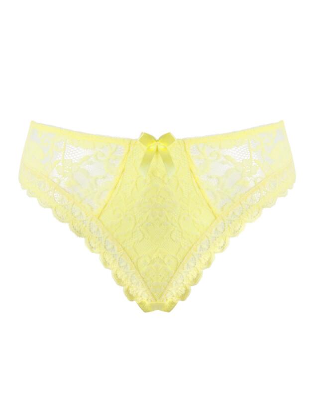 Pour Moi Rebel High Leg Brief Lemon