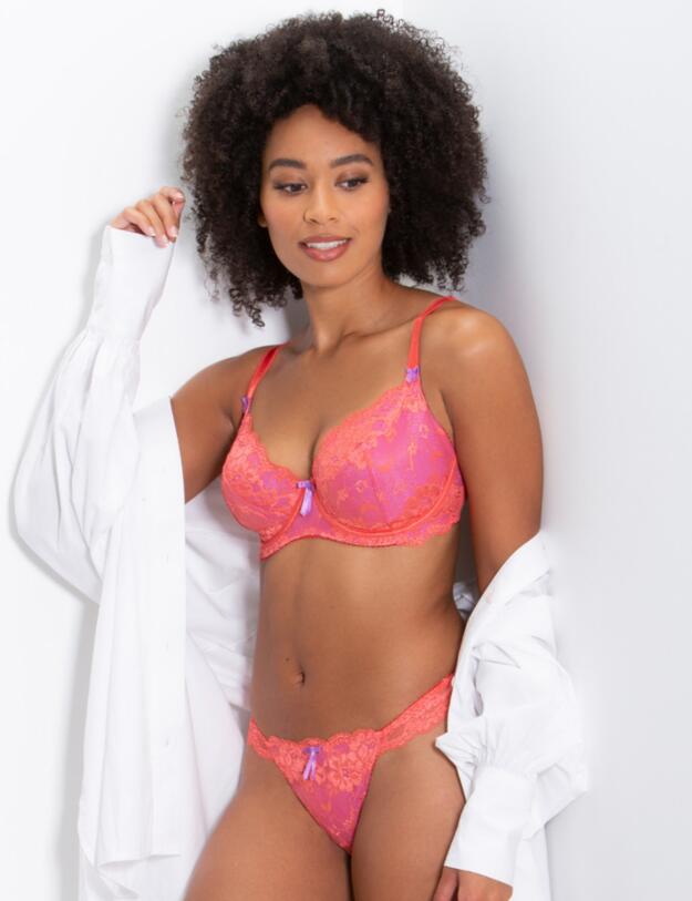 Pour Moi Amour Underwire Bra Orange/Ultraviolet