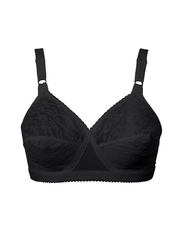 Playtex Cross Your Heart Non-Wired Bra 2 Pack White/Black