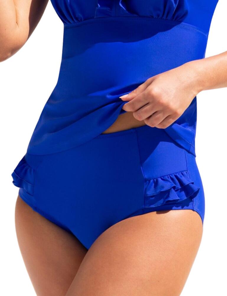 Pour Moi Splash High Waisted Control Bikini Brief Ultramarine