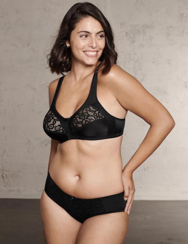 Naturana Soft Cup Bra Black