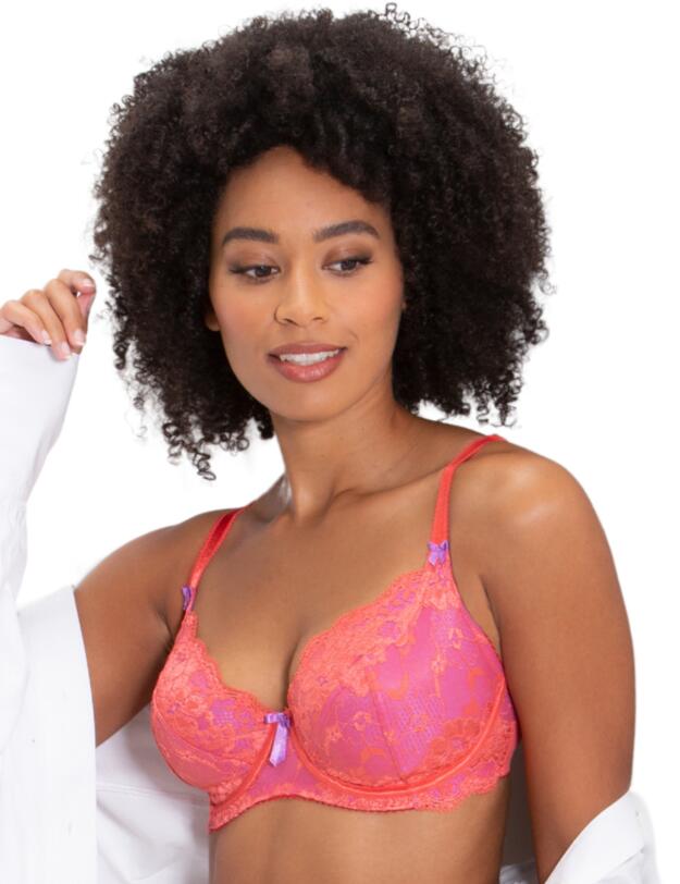 Pour Moi Amour Underwire Bra Orange/Ultraviolet
