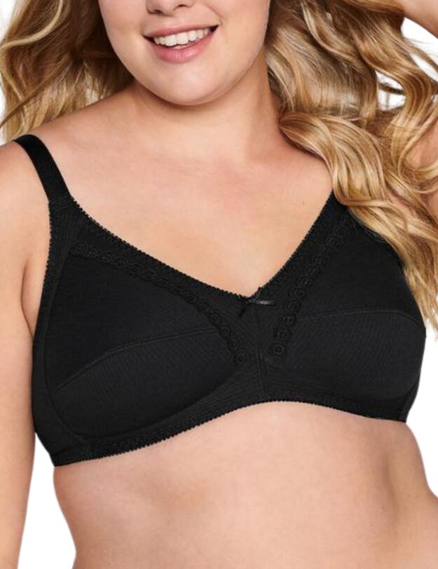 Naturana Soft Cup Bra Black