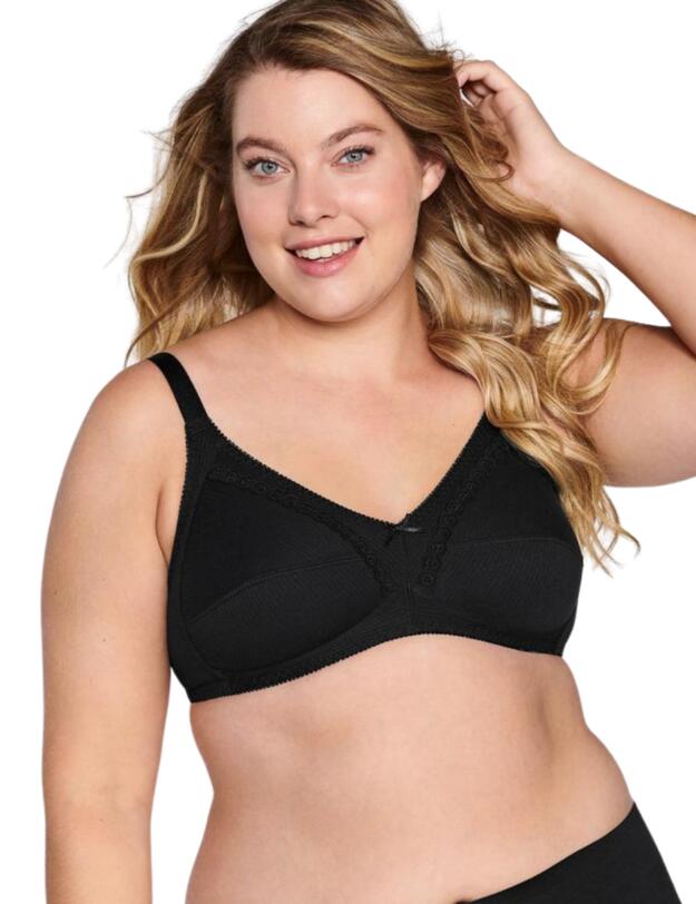 Naturana Soft Cup Bra Black