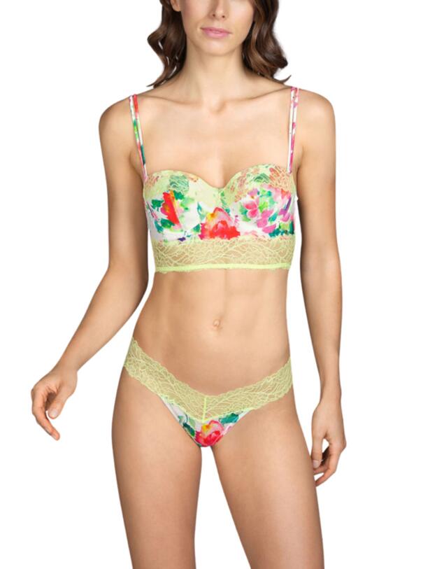 Andres Sarda Flower Short Thong Flowered