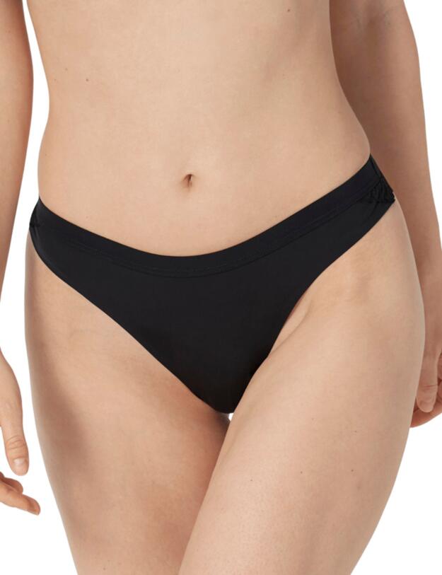 Triumph Aura Spotlight High Leg Thong in Black