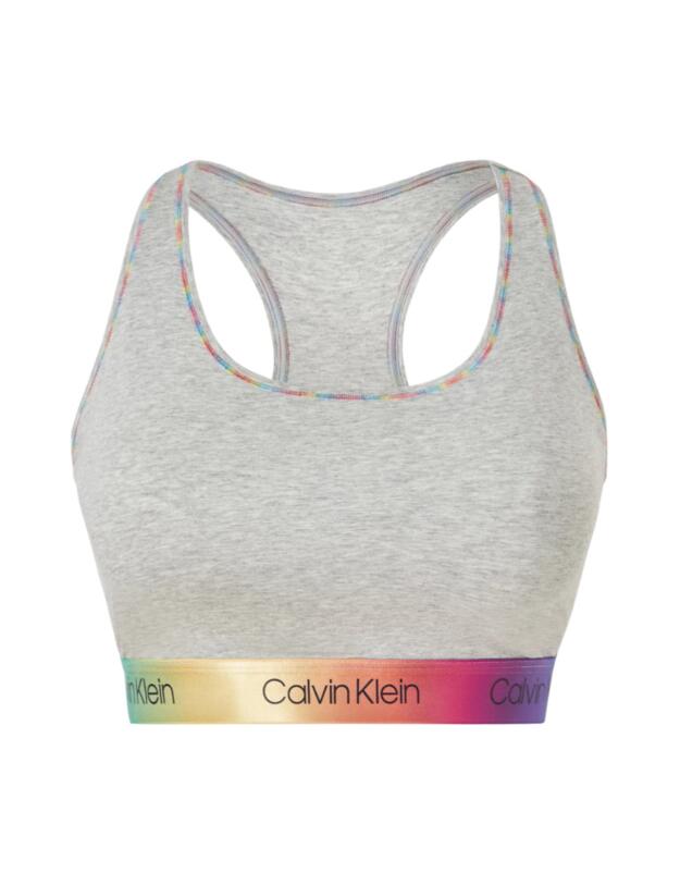 Calvin Klein Pride Plus Size Bralette Grey Heather