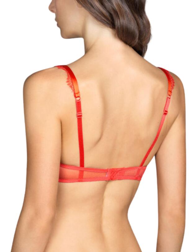 Andres Sarda LOVE Padded Deep Plunge Bra Spicy Berry