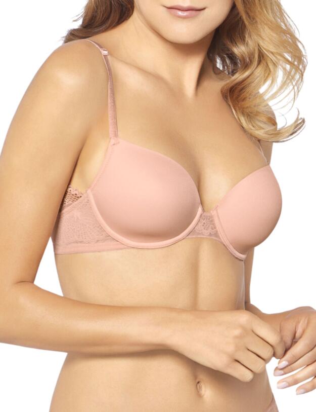 Triumph Lace Spotlight Wired Padded Bra Dusty Pink