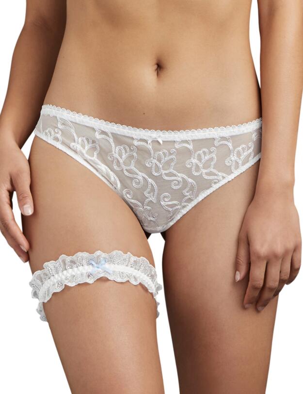 Aubade Pour Toujours Garter in Opale