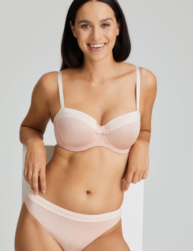 Prima Donna Twist Glow Padded Balcony Bra Powder Rose 