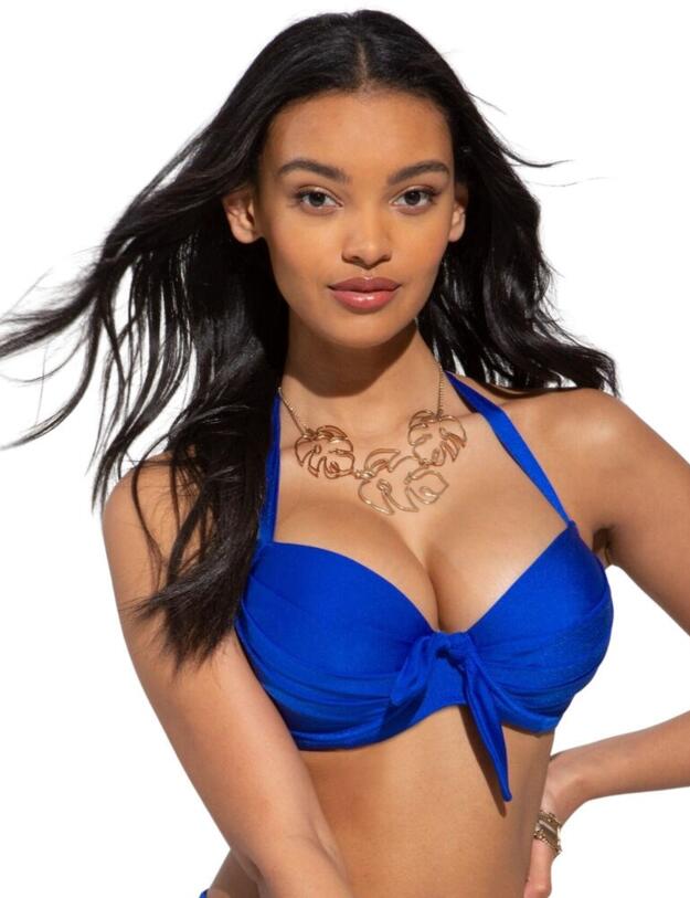 Pour Moi Azure Padded Bikini Top Deep Blue