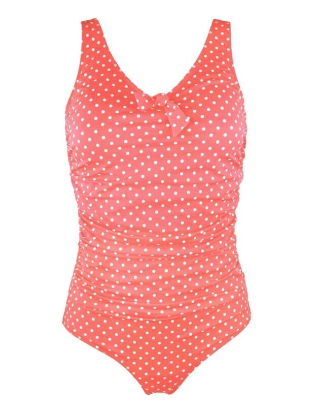 Pour Moi Hot Spots Control Swimsuit Coral