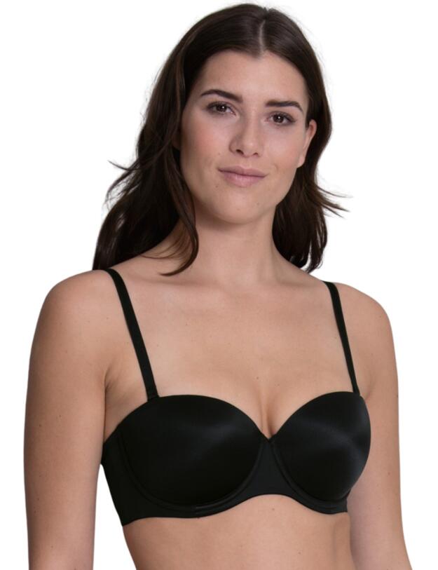 Rosa Faia Padded Basic Strapless Multiway Bra in Black