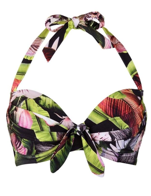 Pour Moi Orchid Luxe Halter Bikini Top Multi