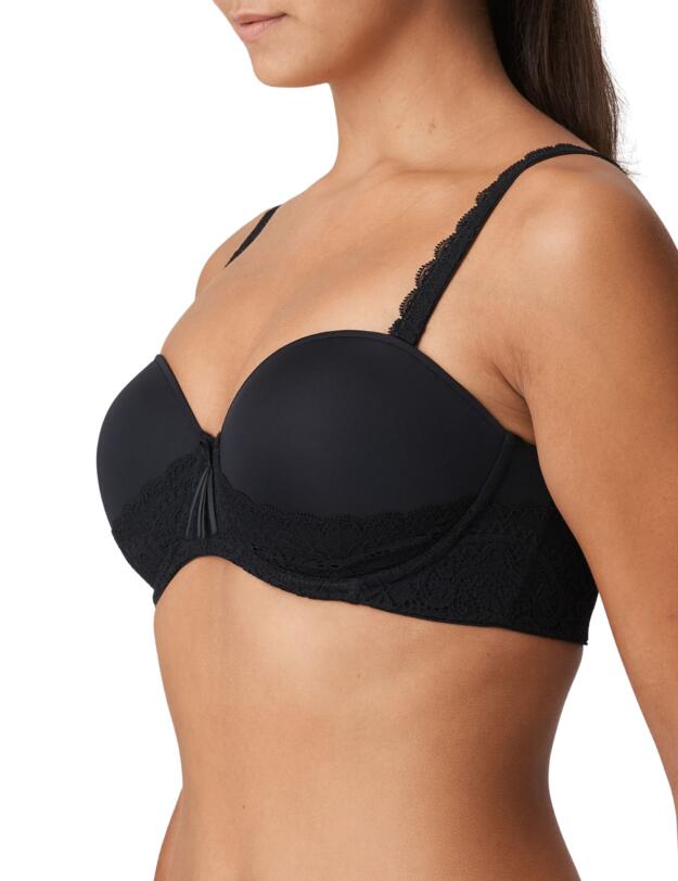 Prima Donna Twist I Do Padded Strapless Bra Black 