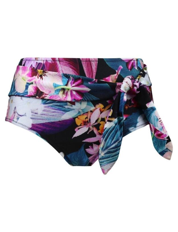 Pour Moi Orchid Luxe High Waisted Control Brief Cassis/Black