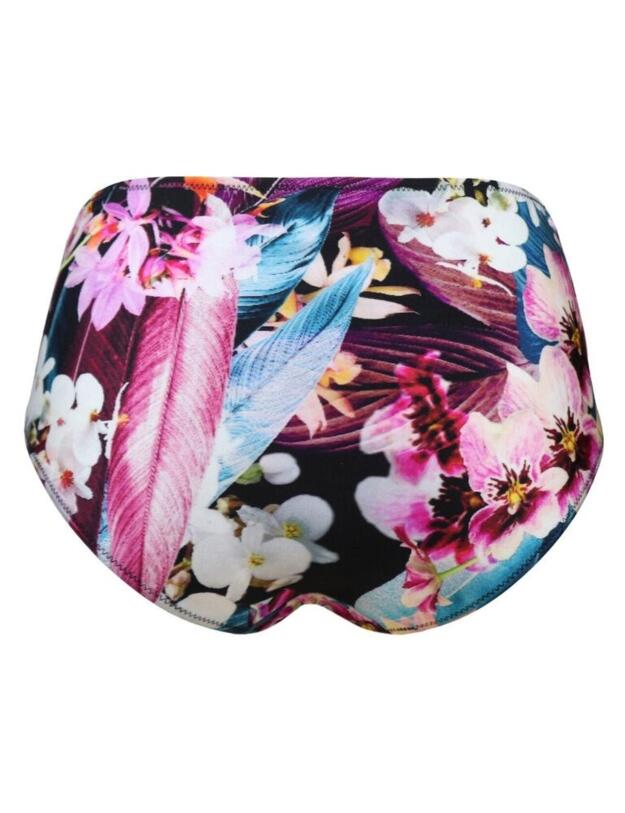 Pour Moi Orchid Luxe High Waisted Control Brief Cassis/Black