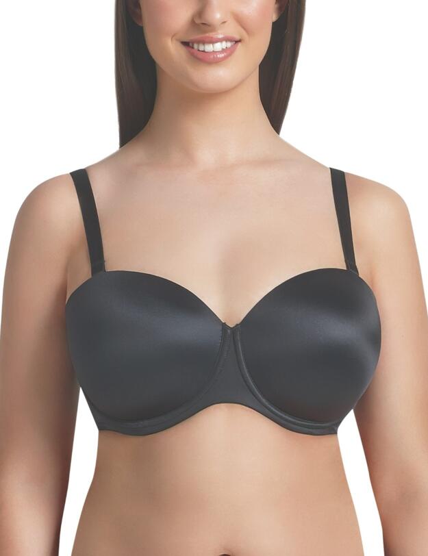Rosa Faia Padded Basic Strapless Multiway Bra in Black