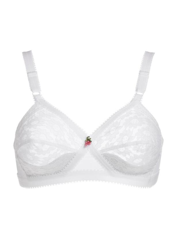 Playtex Classic Lace Support Soft Cup Bra in White