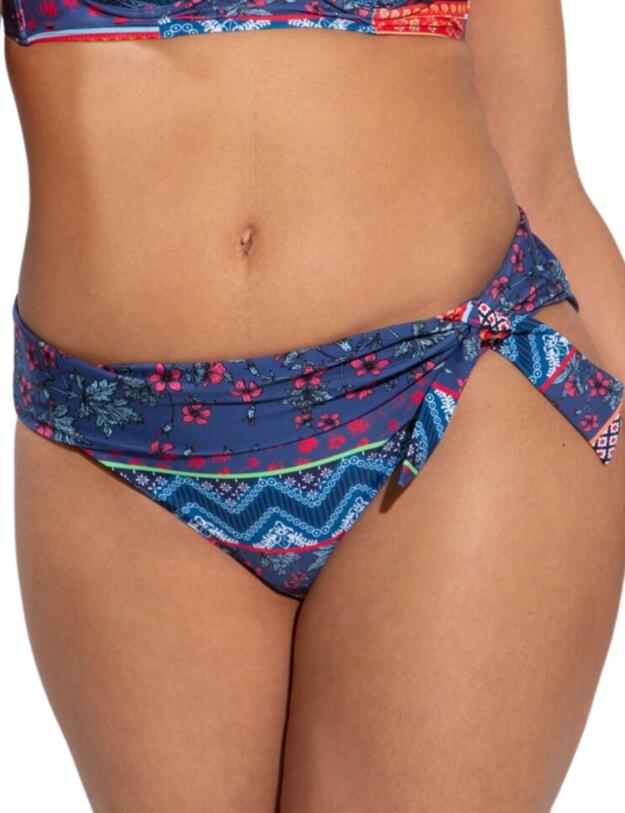 Pour Moi Soleil Foldover Swim Brief in Multi