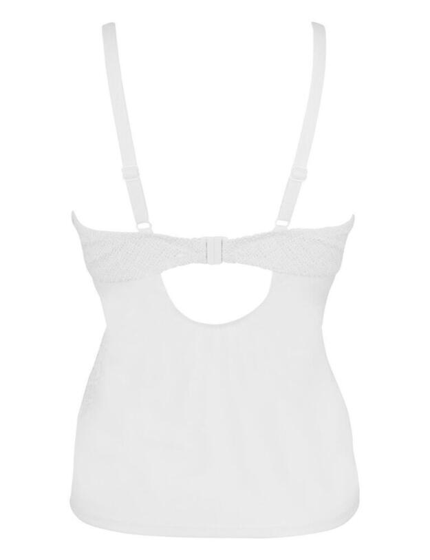 Pour Moi Castaway Underwired Halter Tankini Top White