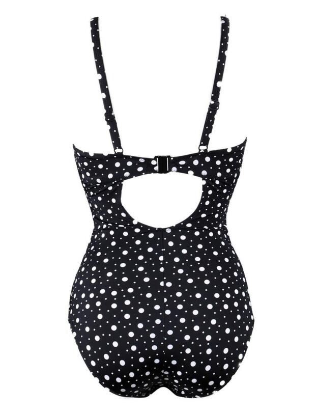 Pour Moi Mini Maxi Frill Control Swimsuit Black