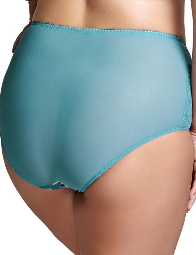 Sculptresse By Panache Chi Chi High Waist Brief Turq Floral
