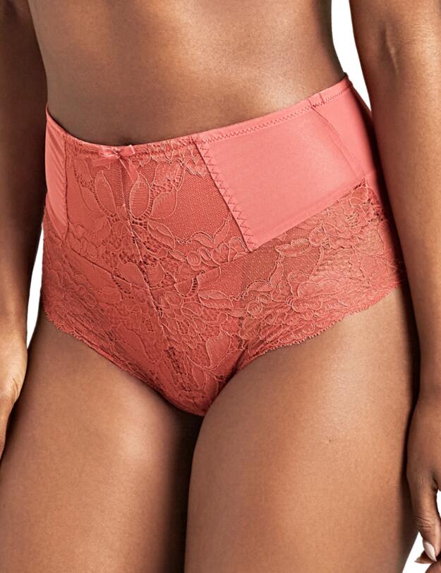 Panache Imogen High Waist Brief Garnet Rose