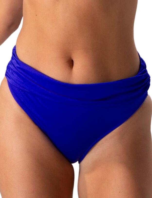 Pour Moi Azure Fold Over Bikini Brief in Deep Blue