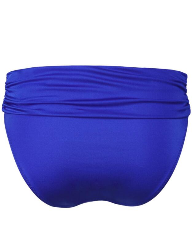 Pour Moi Azure Fold Over Bikini Brief in Deep Blue