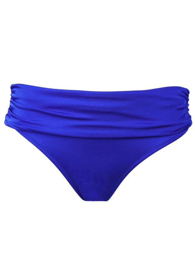 Pour Moi Azure Fold Over Bikini Brief in Deep Blue